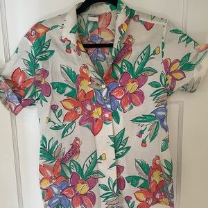 Vintage Multicolor Floral Shirt